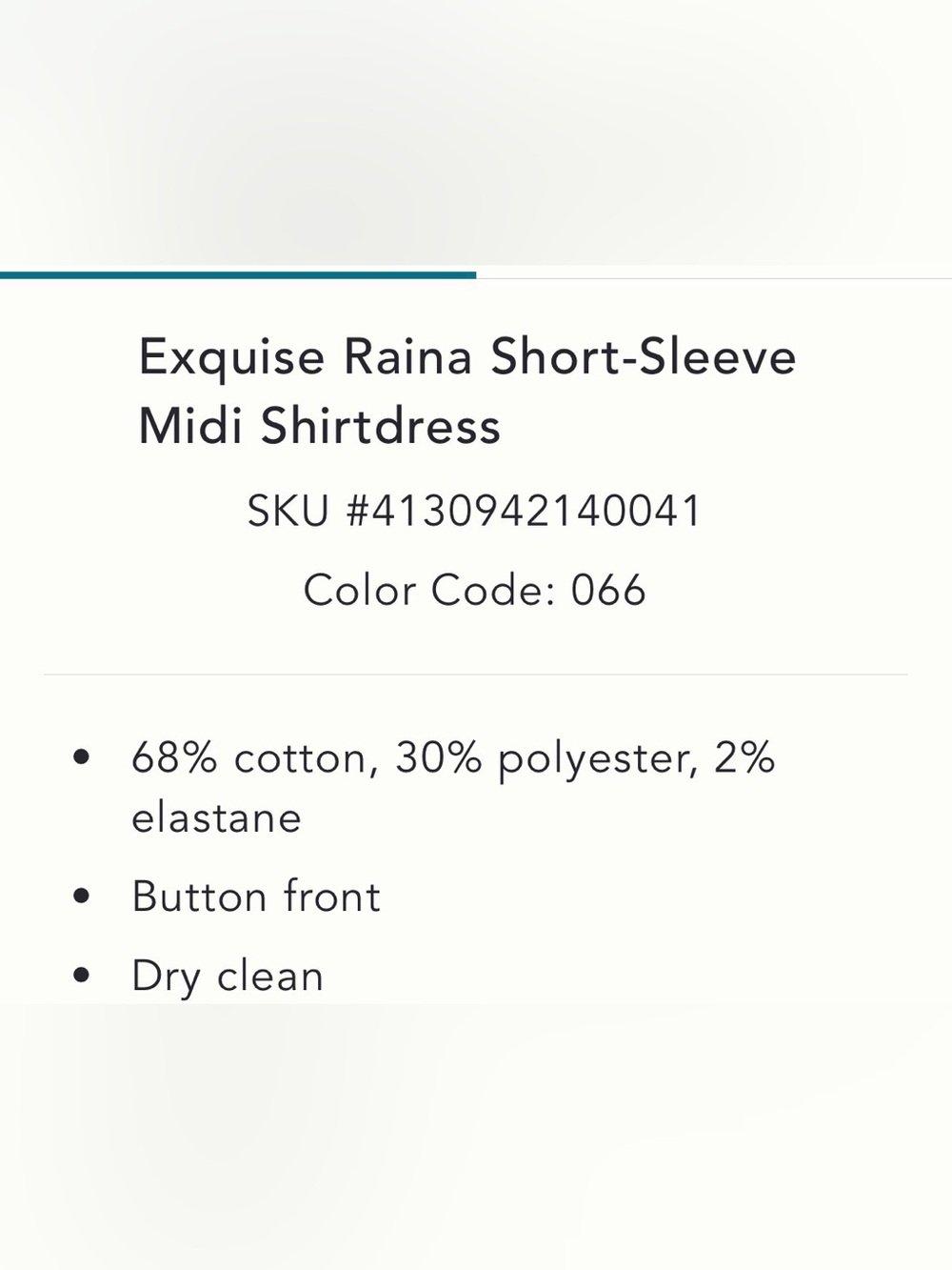 EXQUISE SHORT-SLEEVE RAINA SHIRT DRESS - Picture 13 of 14